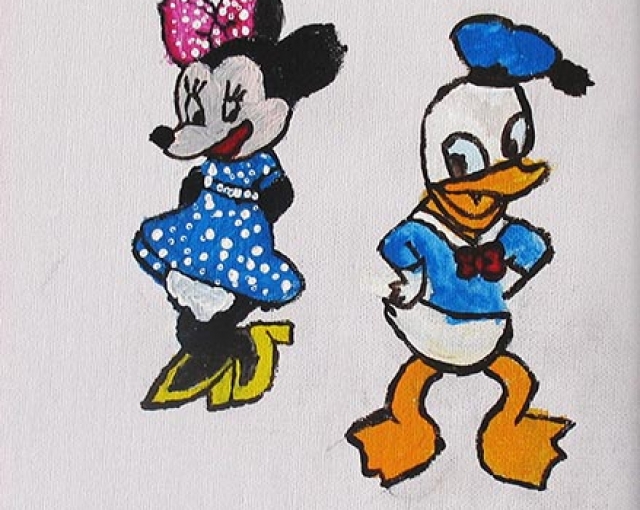 Minnie Mouse & Donald Duck by Bailey Lytle